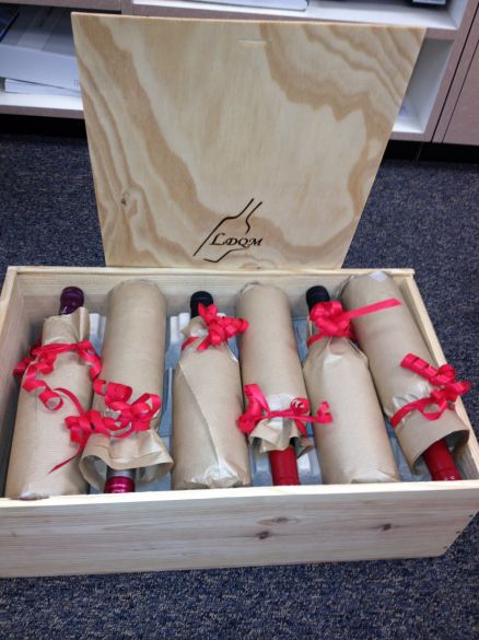 emballage personnalisé de vins pour coffret cadeau